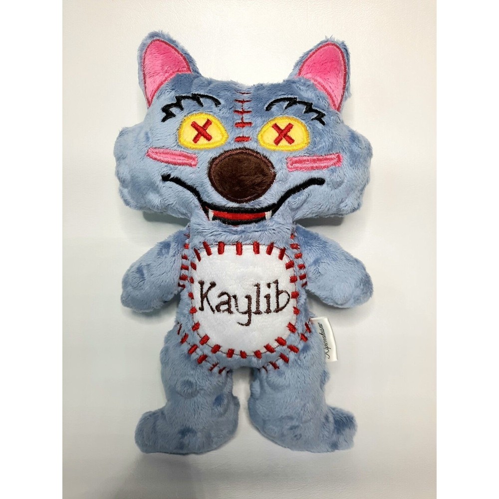 Handmade Cocomelon Wally Wolf Plush Toy 8.5" Tall Personalizable Safe Minky - Picture 2 of 8